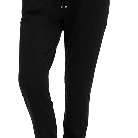 Premium Black Women's Joggers with Adjustable Drawstring & Double Pockets - Picture 1 of 7